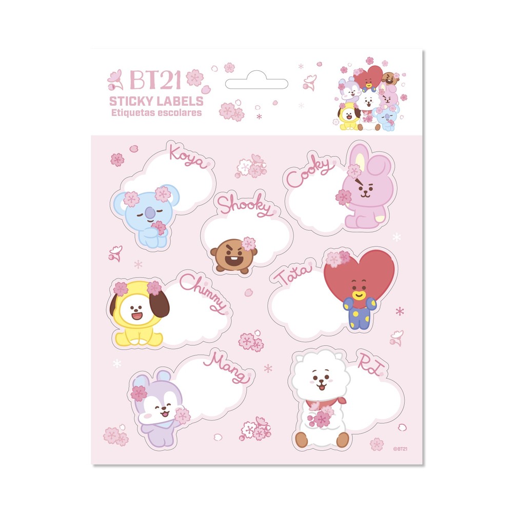 BT21 - Premium SelfAdhesive Labels Zelfklevende etiketten - Multicolours